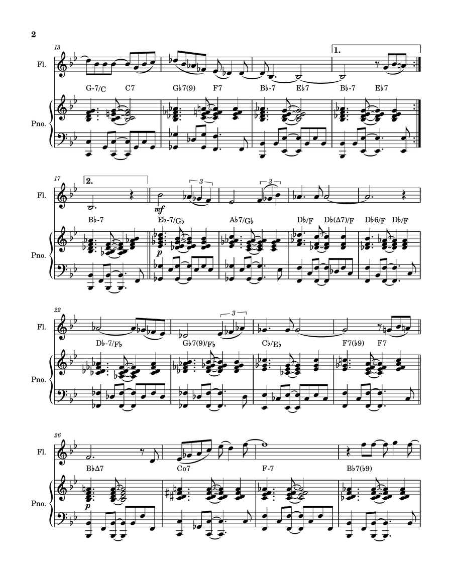 Wave Wave Flute Solo scores gallery preview page 2