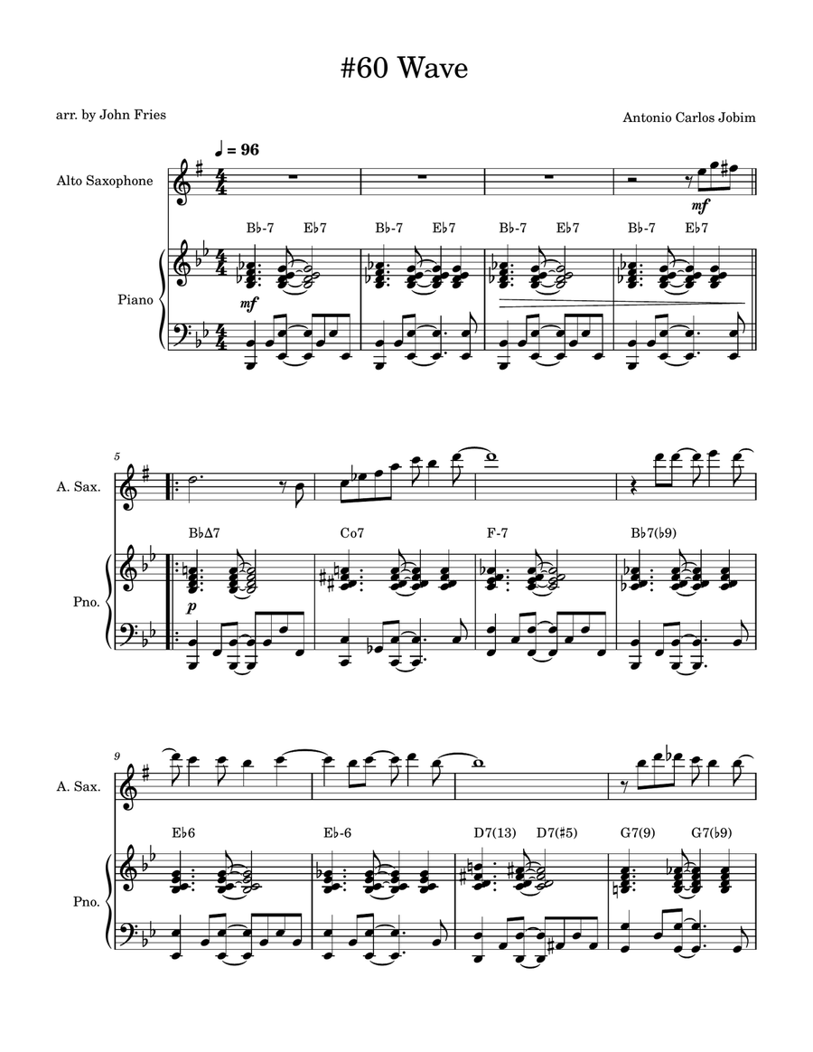 Wave Wave Alto Saxophone scores gallery preview page 1