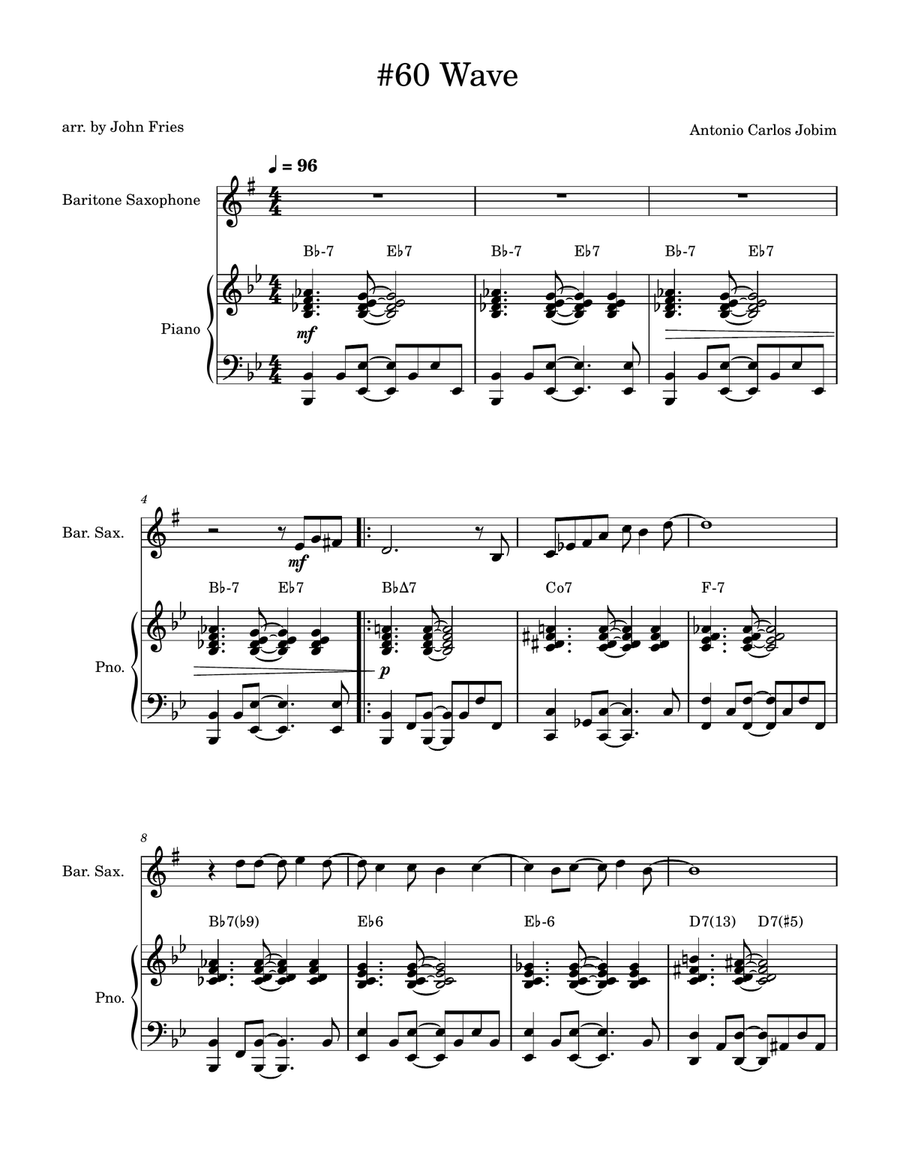 Wave Wave Baritone Saxophone scores gallery preview page 1