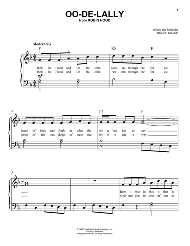 Oo-De-Lally (from Robin Hood)
