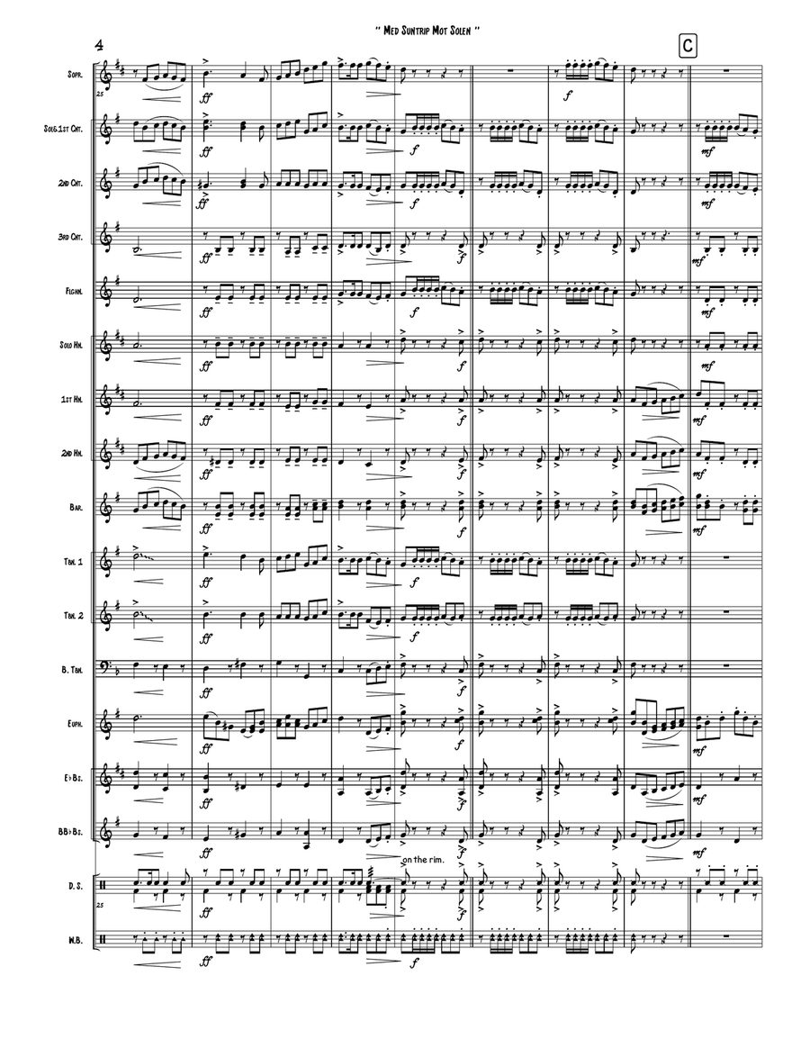 Med Suntrip Mot Solen Brass Band scores gallery preview page 4