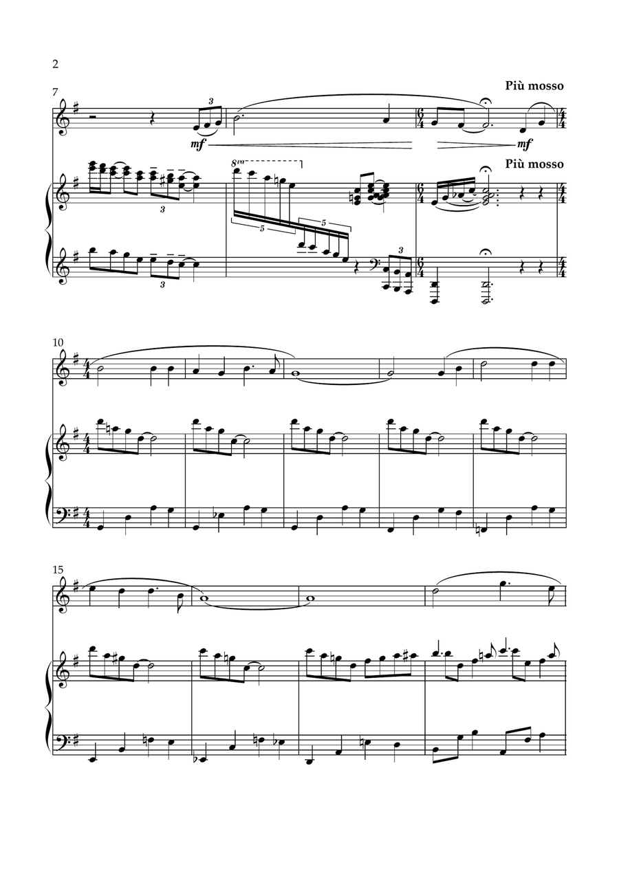 Were you there? (Clarinet & Piano) B-Flat Clarinet scores gallery preview page 3