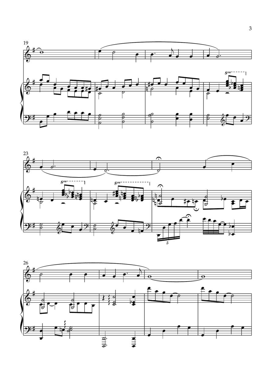 Were you there? (Clarinet & Piano) B-Flat Clarinet scores gallery preview page 4