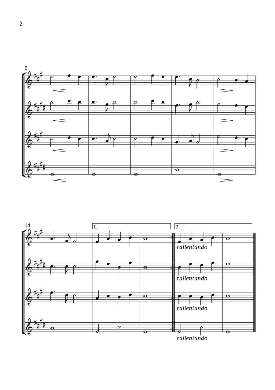 Nearer, My God, to Thee Nearer, My God, to Thee Saxophone Quartet scores gallery preview page 2