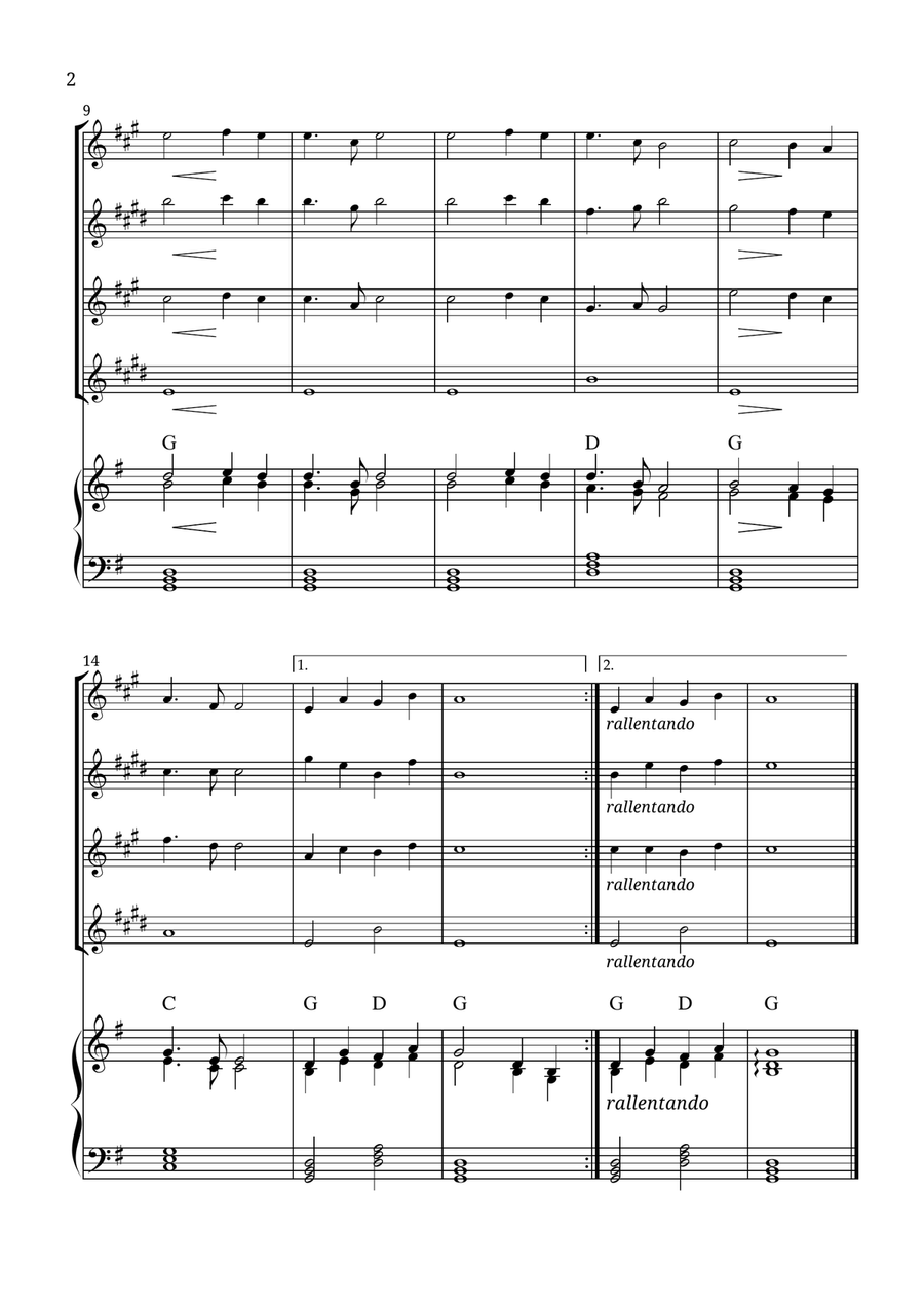 Nearer, My God, to Thee Small Ensemble scores gallery preview page 2