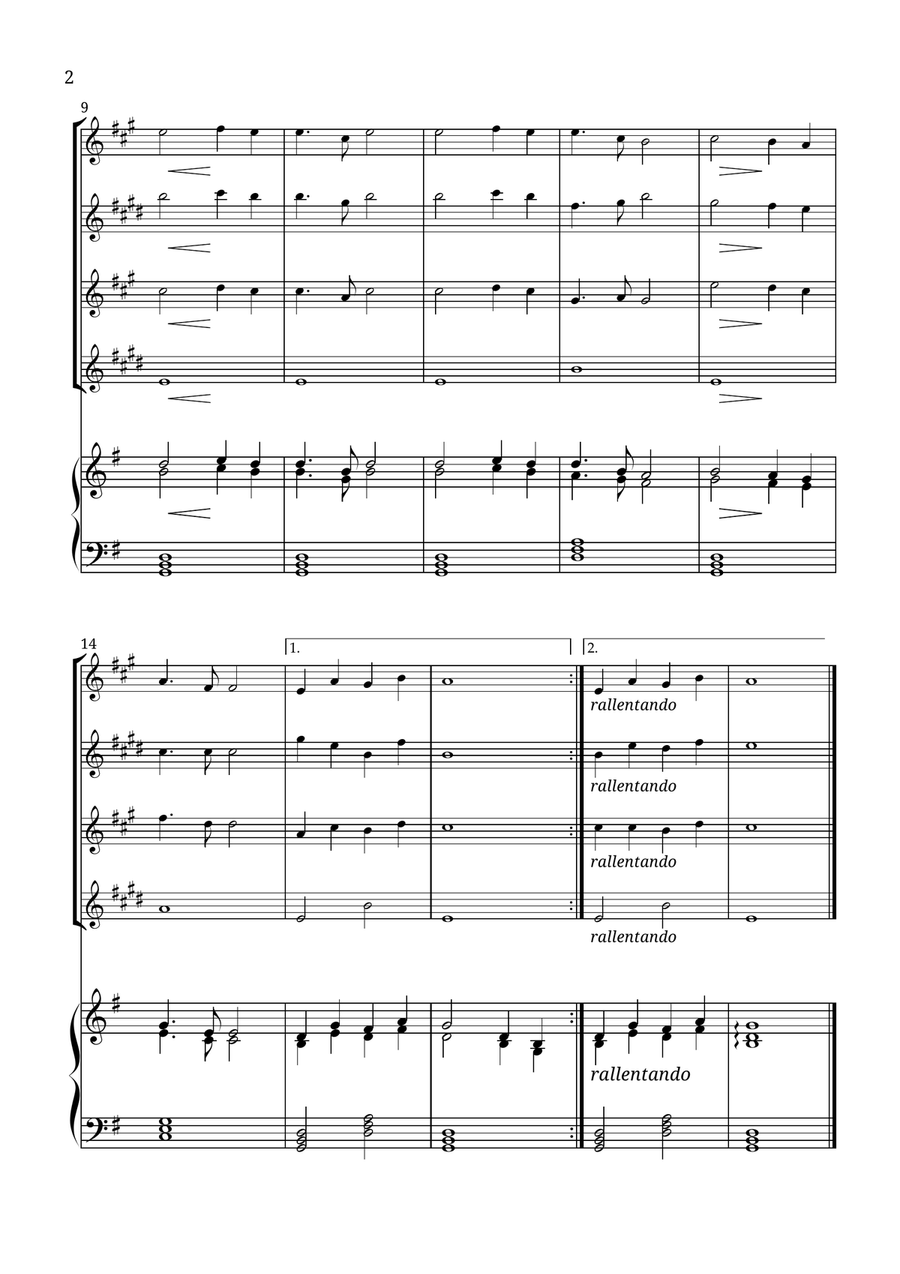 Nearer, My God, to Thee Nearer, My God, to Thee Small Ensemble scores gallery preview page 2