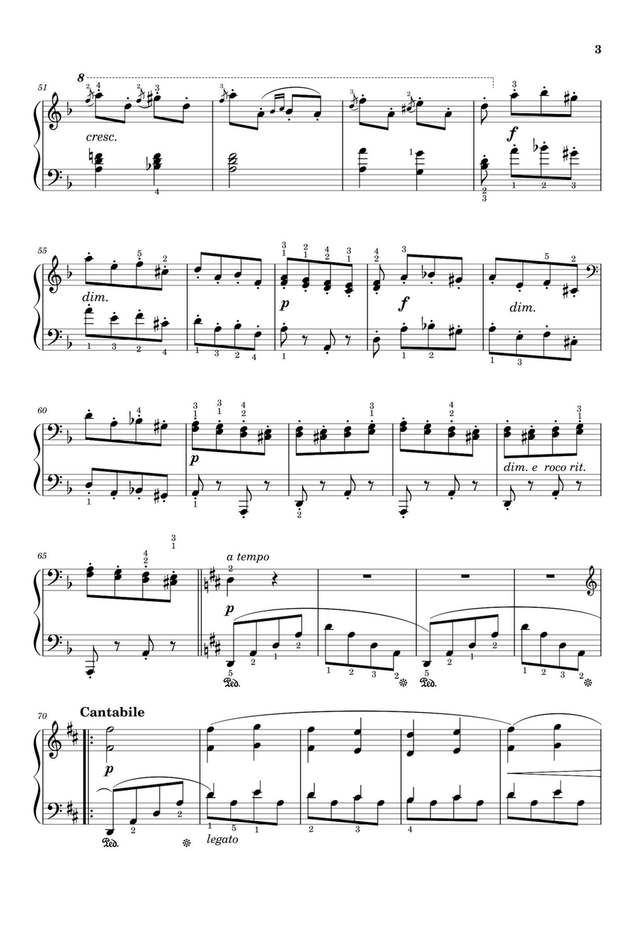 Étude Op. 105 No. 7 Feu Follet - Friedrich Burgmüller Piano Solo scores gallery preview page 3