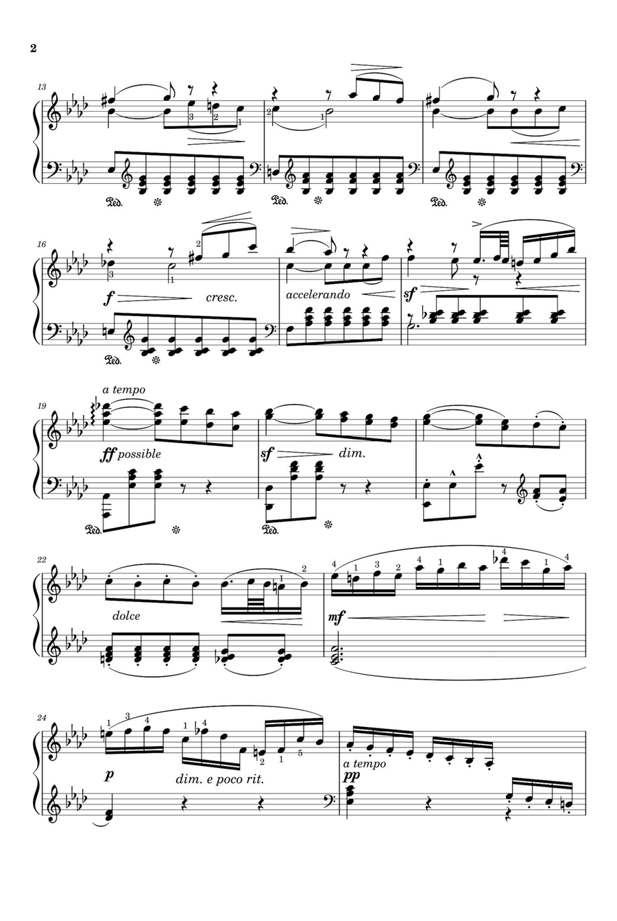 Étude Op. 109 No. 9 La Cloche des Matines - Friedrich Burgmüller Piano Solo scores gallery preview page 2
