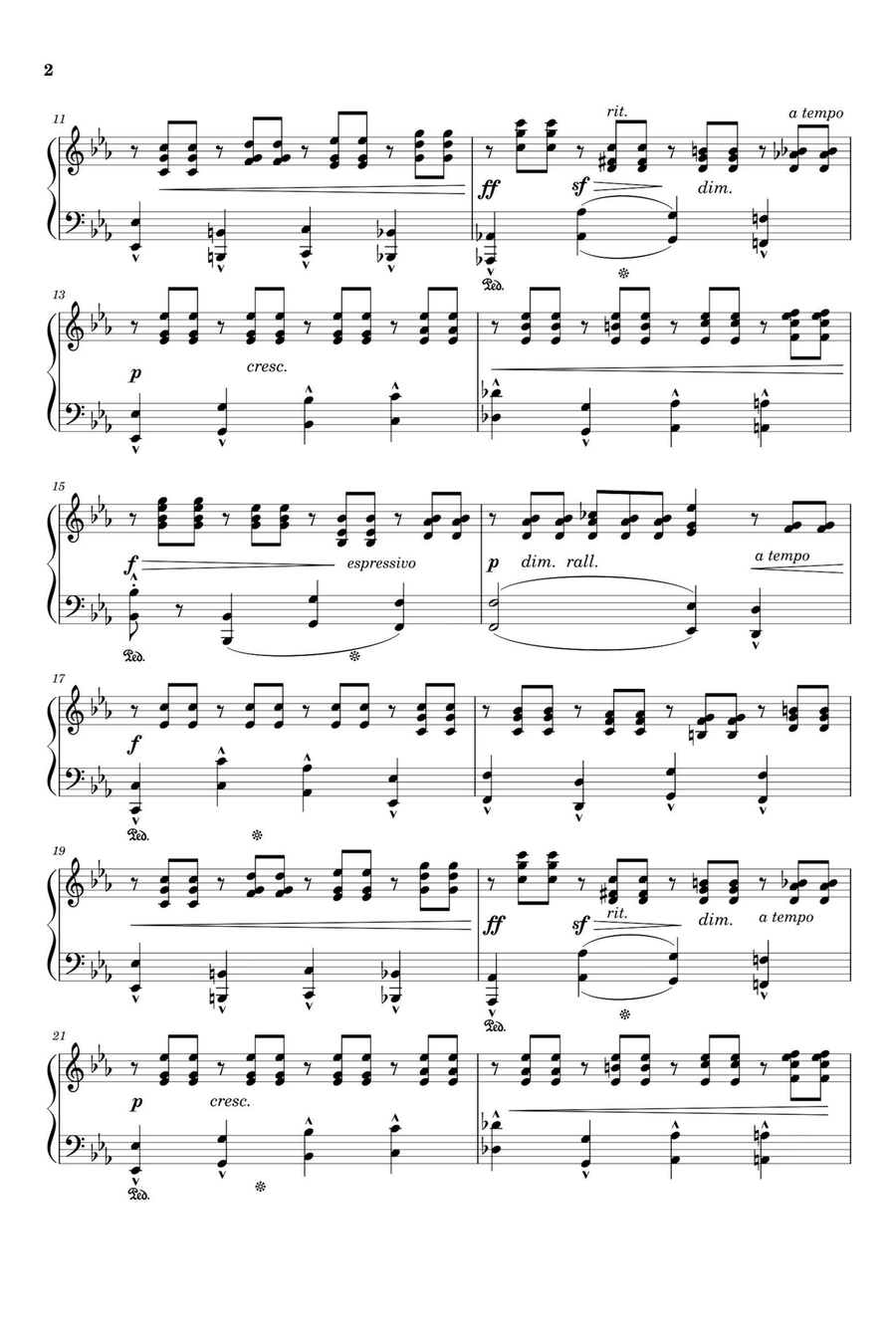 Étude Op. 109 No. 16 La Séparation - Friedrich Burgmüller Piano Solo scores gallery preview page 2