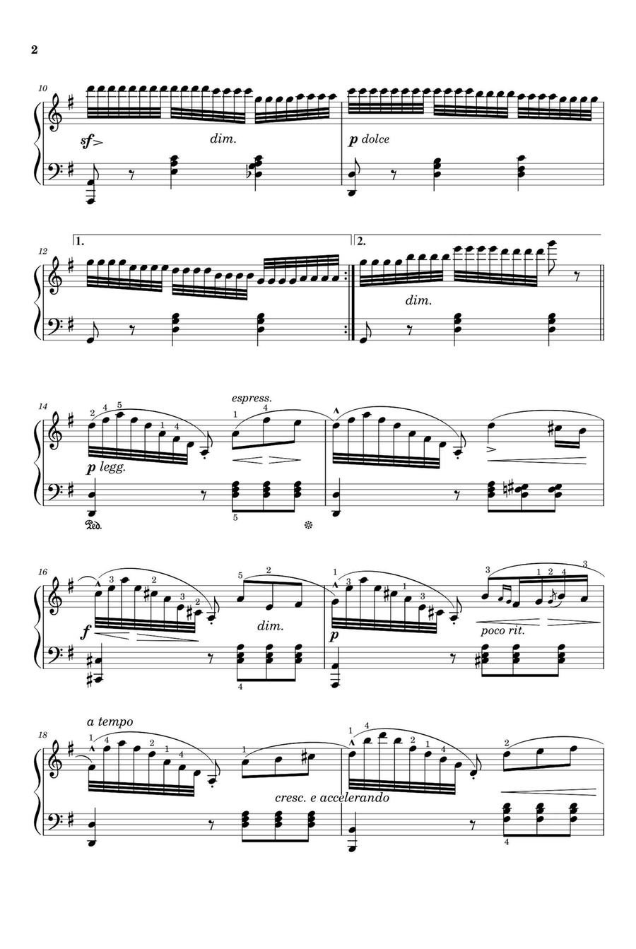 Étude Op. 105 No. 6 L'heure du Soir - Friedrich Burgmüller Piano Solo scores gallery preview page 2