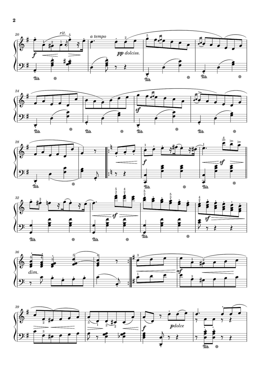 Étude Op. 109 No. 3 Le Retour de Pâtre - Friedrich Burgmüller Piano Solo scores gallery preview page 2