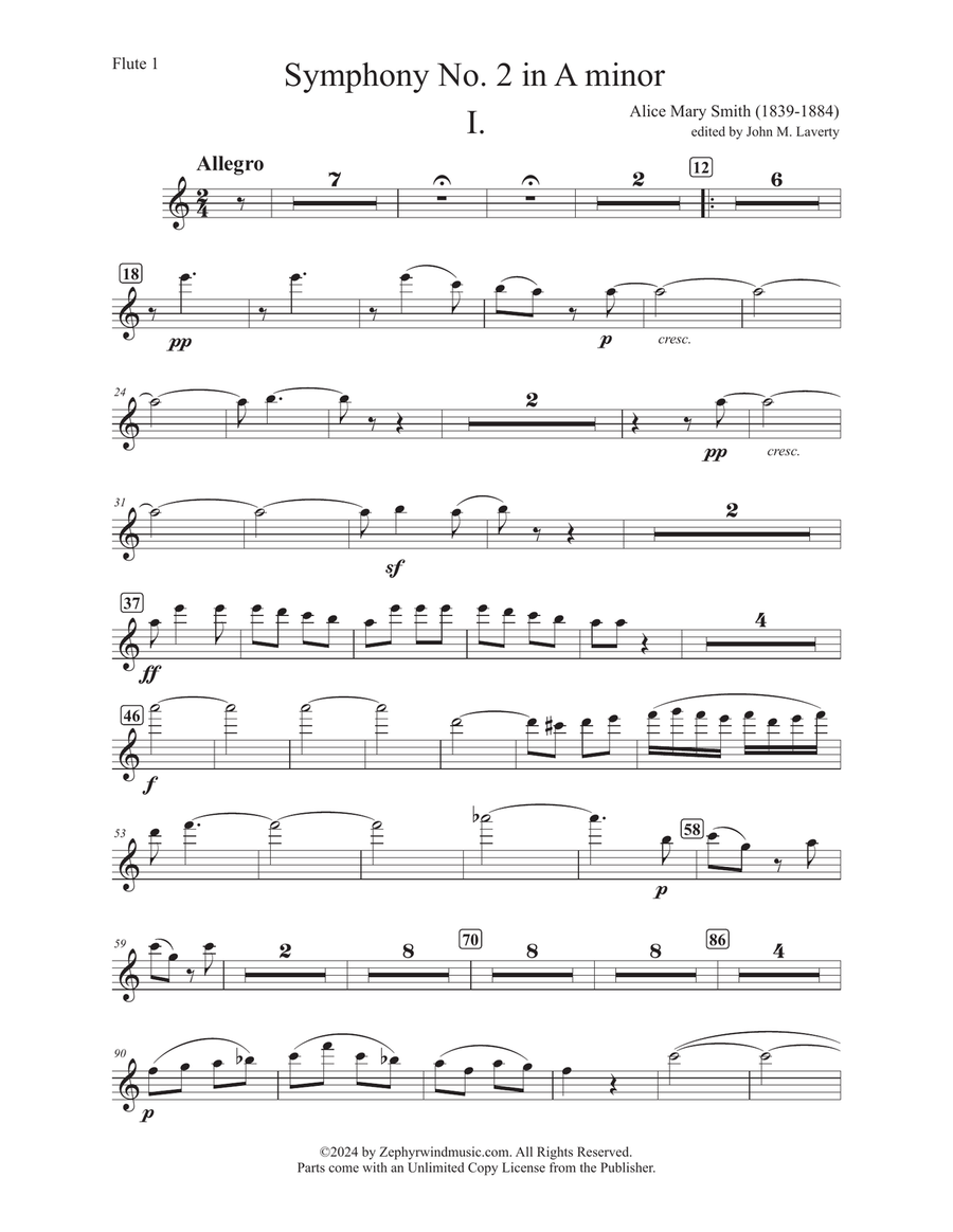 Symphony No. 2 in A minor Complete Set of Parts Full Orchestra scores gallery preview page 4