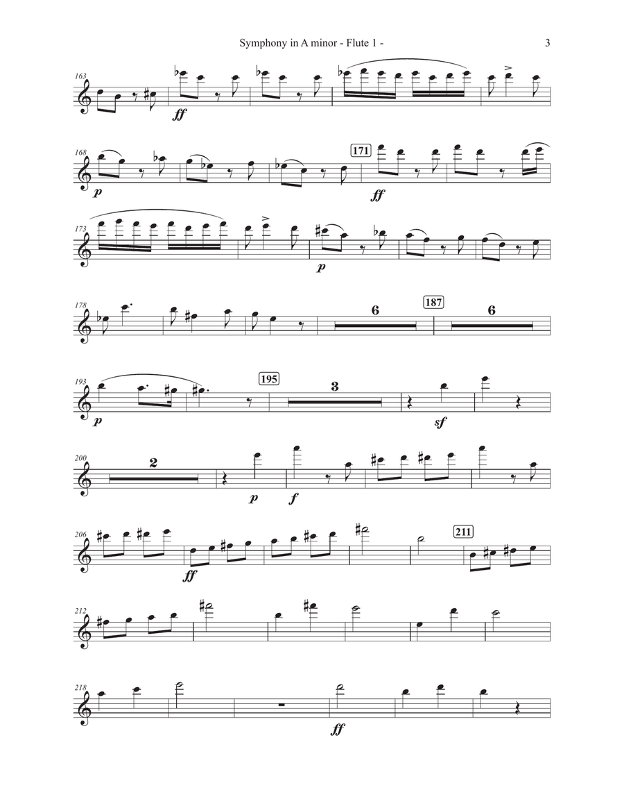 Symphony No. 2 in A minor Complete Set of Parts Full Orchestra scores gallery preview page 6