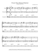 I Love You Always Forever String Duet scores gallery preview page 4