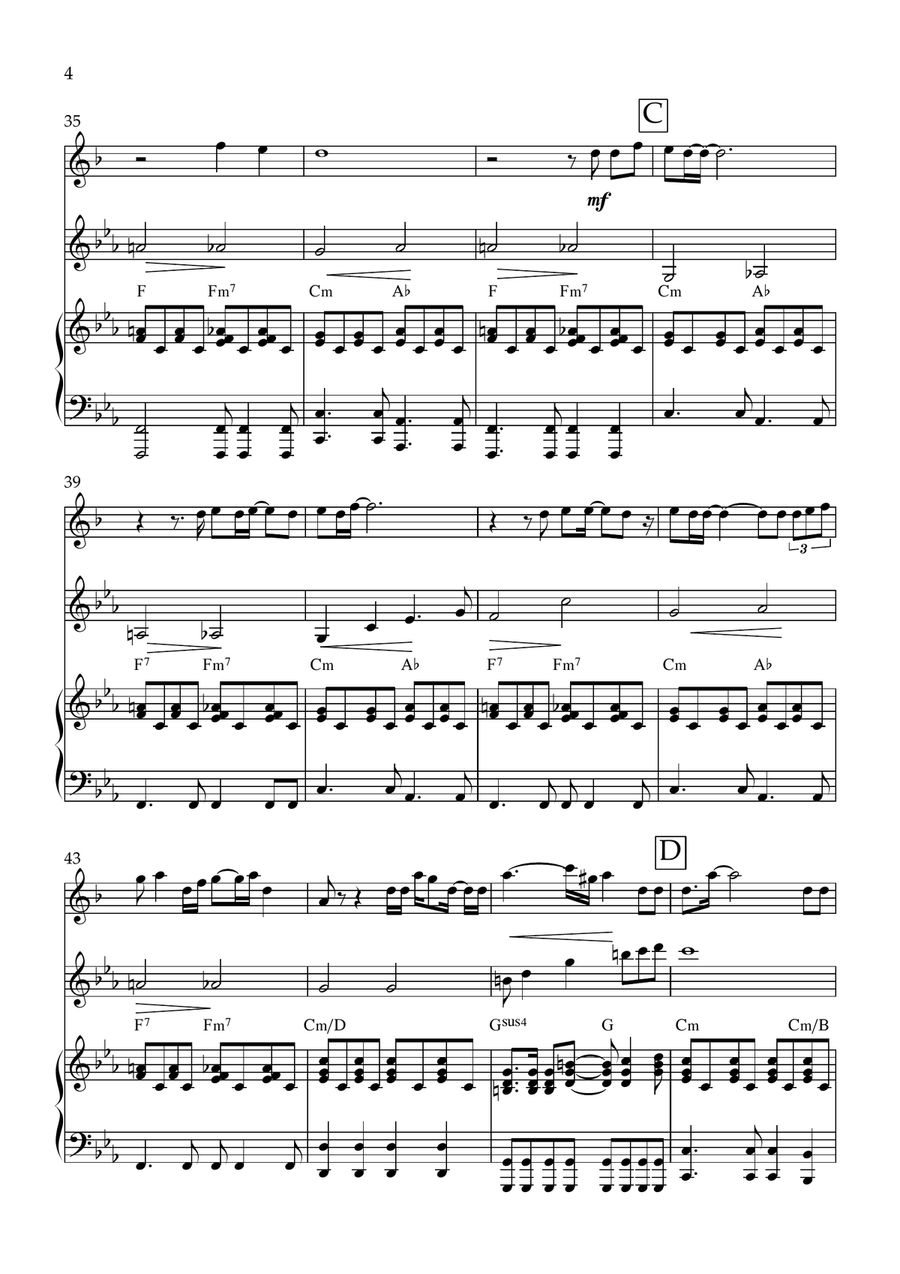 Skyfall Skyfall Tenor Saxophone scores gallery preview page 4
