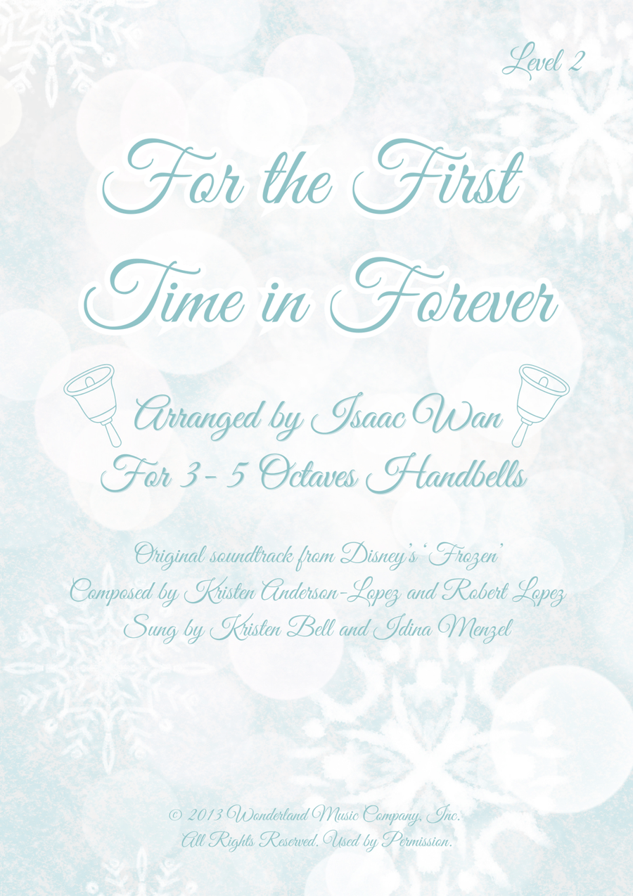 For The First Time In Forever Handbell Choir scores gallery preview page 1