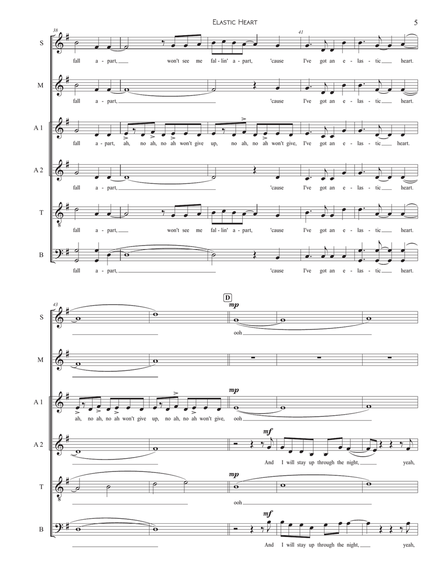 Elastic Heart Divisi scores gallery preview page 5