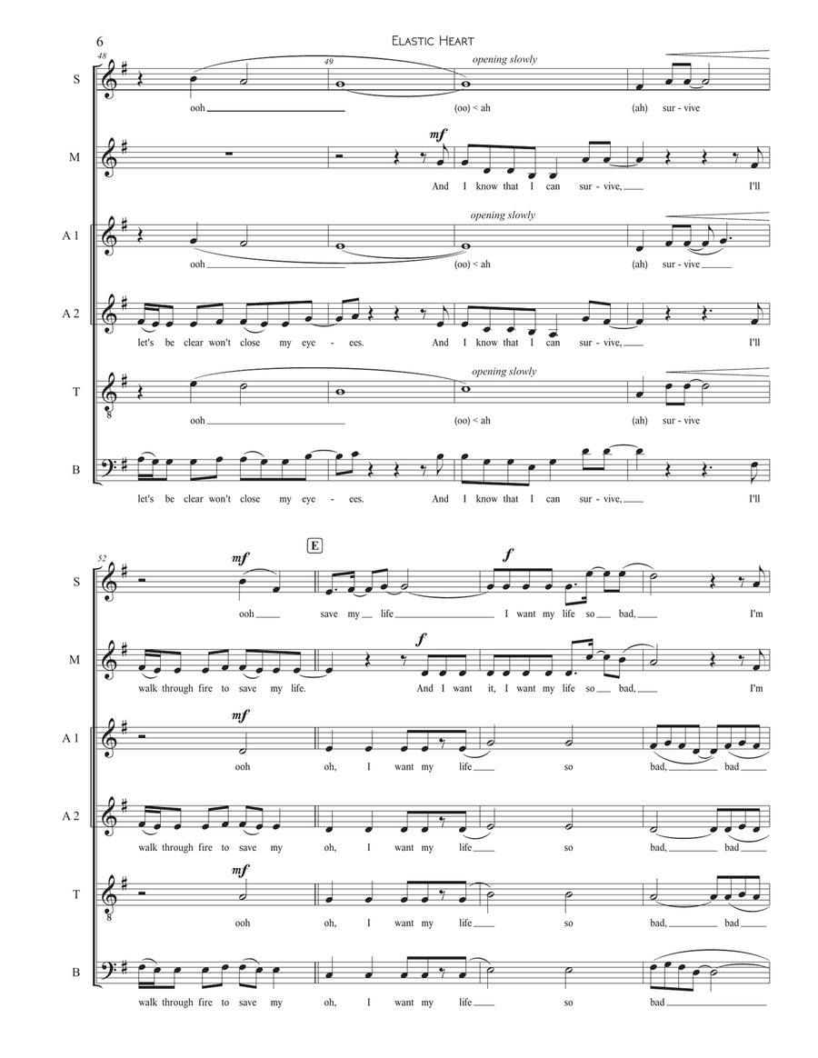 Elastic Heart Divisi scores gallery preview page 6