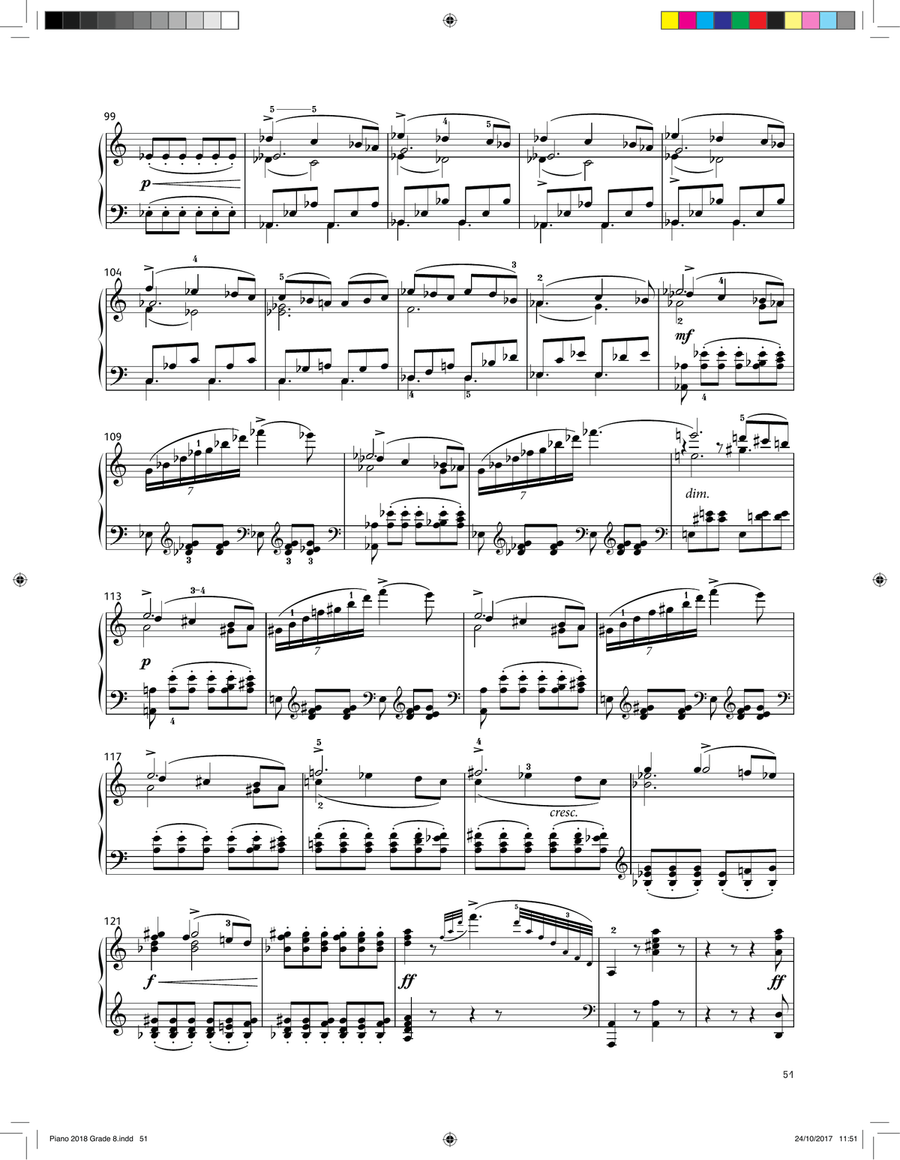 Allegro, D. 537 (LCME Piano 2018 Grade 8 List A) Piano Solo scores gallery preview page 4