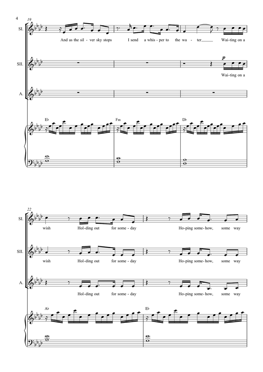 Waiting On A Wish Waiting On A Wish SSA scores gallery preview page 4