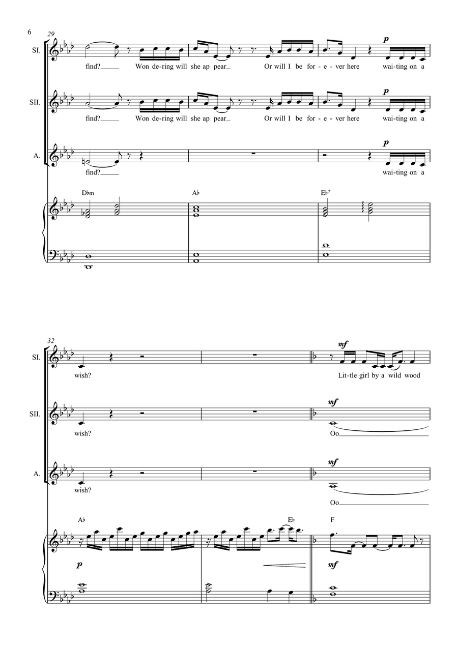 Waiting On A Wish Waiting On A Wish SSA scores gallery preview page 6
