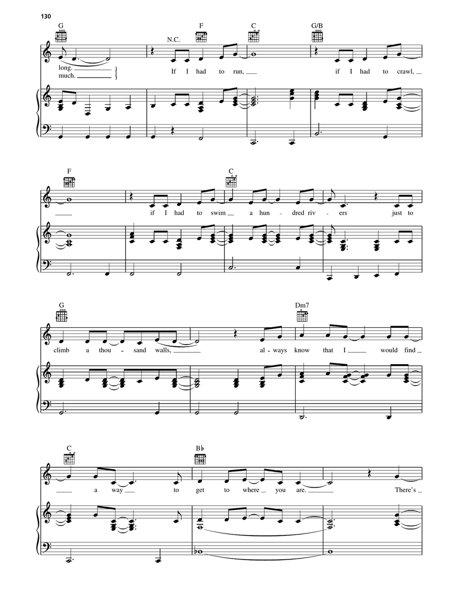 No Place That Far No Place That Far Piano, Vocal, Guitar scores gallery preview page 3