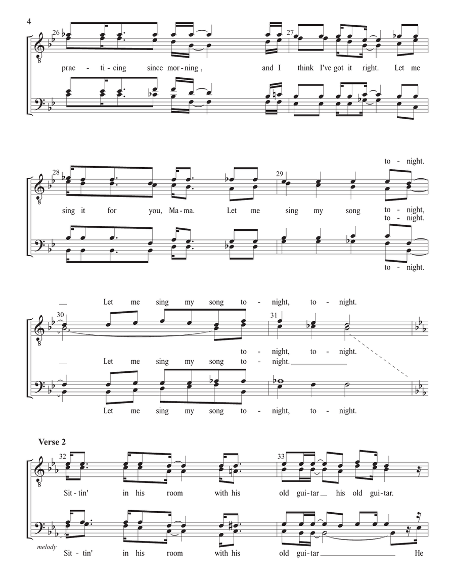 Let Me Sing It For You, Mama TTBB scores gallery preview page 4