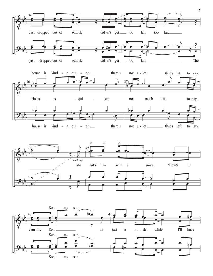 Let Me Sing It For You, Mama TTBB scores gallery preview page 5