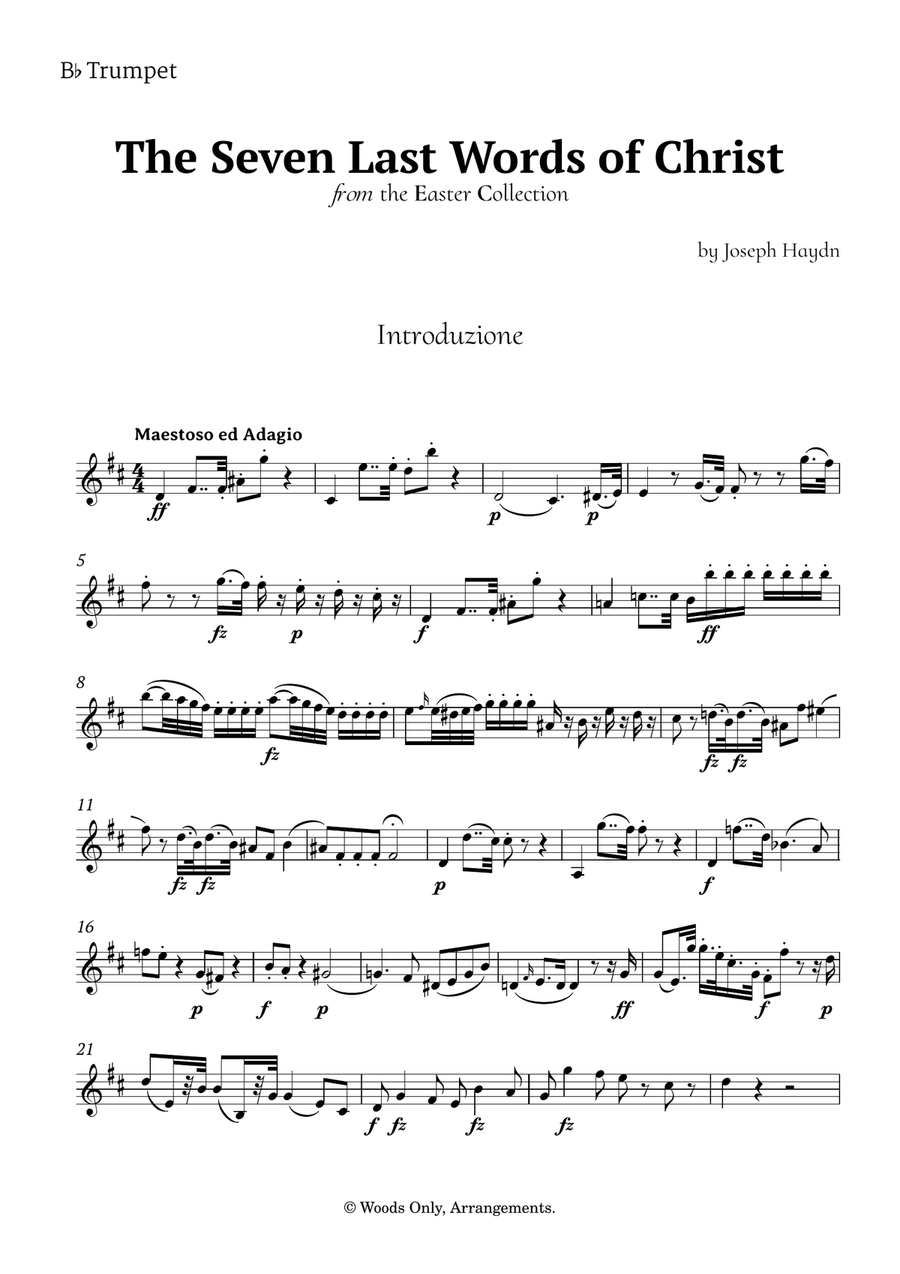 The Seven Last Words of Christ by Haydn for Brass Trio Brass Trio scores gallery preview page 5