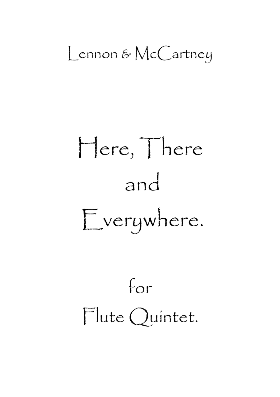 Here, There And Everywhere Woodwind Quintet scores gallery preview page 1