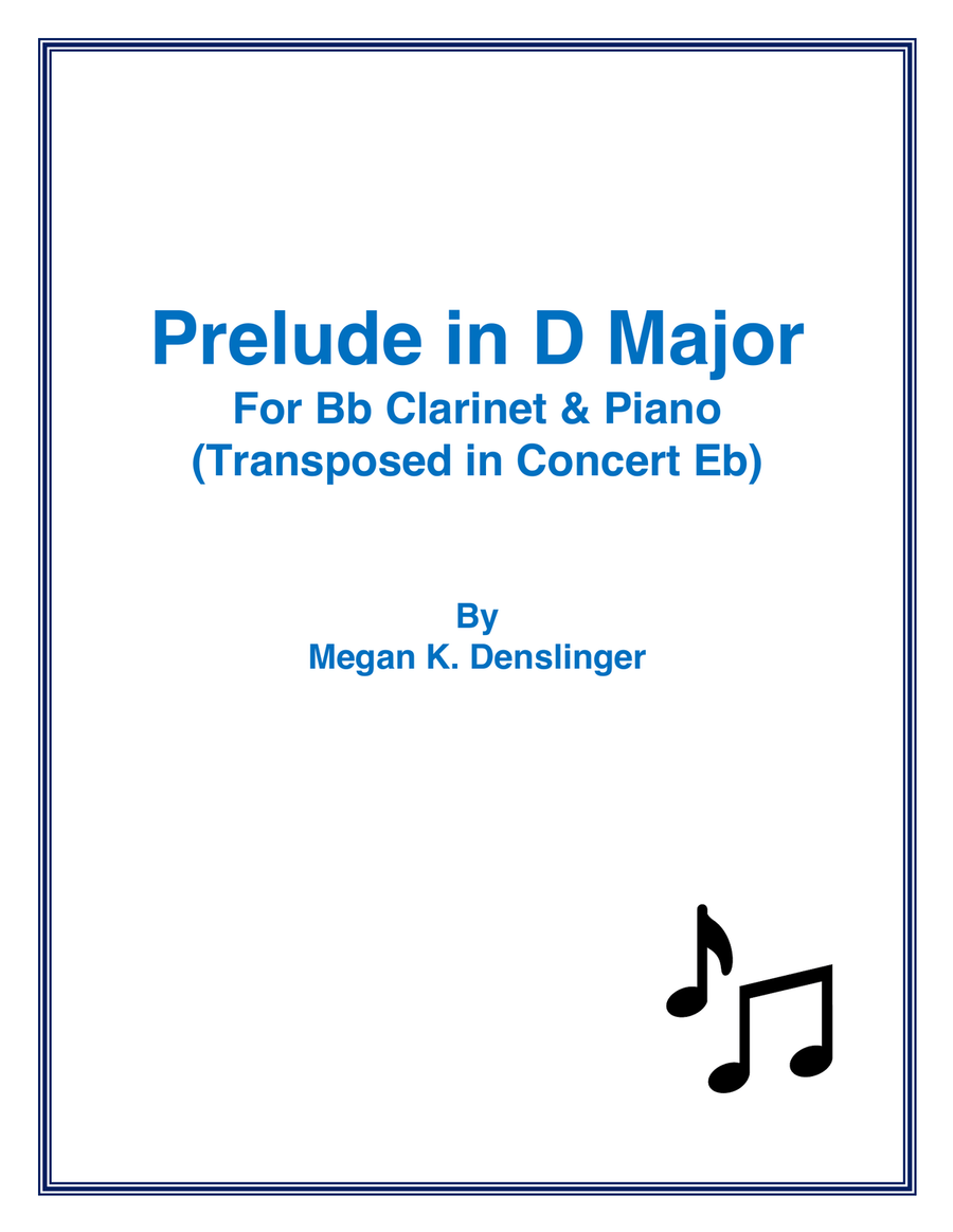 Prelude in D Major (Transposed to Concert Eb) Chamber Music scores gallery preview page 1