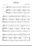 Aloha Oe - Soprano Sax & Piano in B Major Easy With Lyrics & Chords