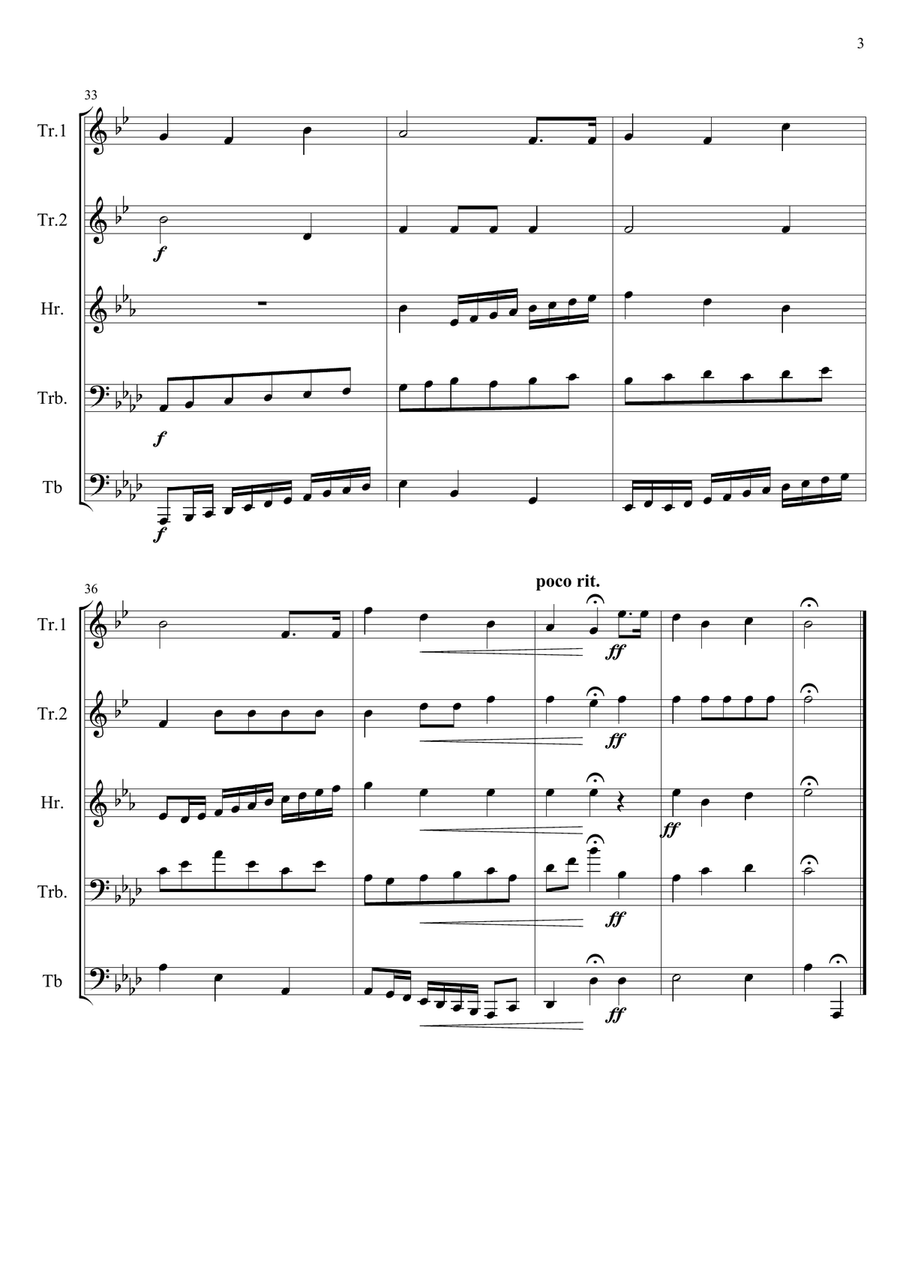 Happy Birthday Happy Birthday Brass Quintet scores gallery preview page 3