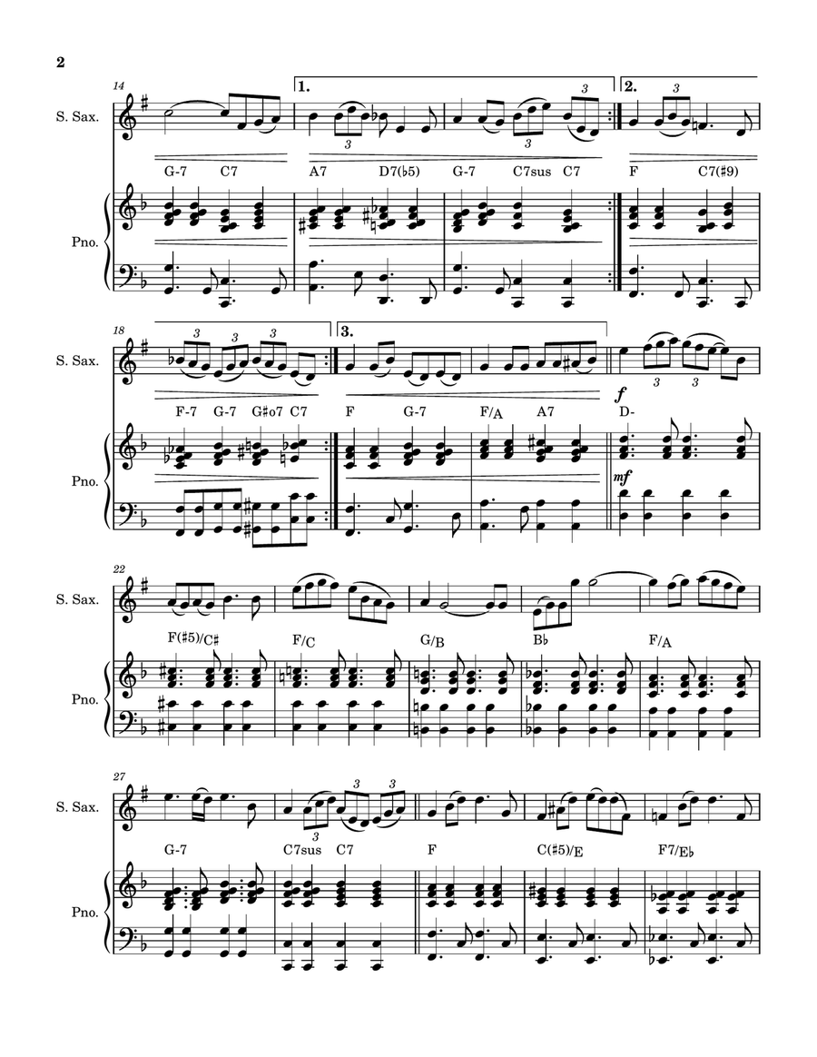 Baby Grand Soprano Saxophone scores gallery preview page 2