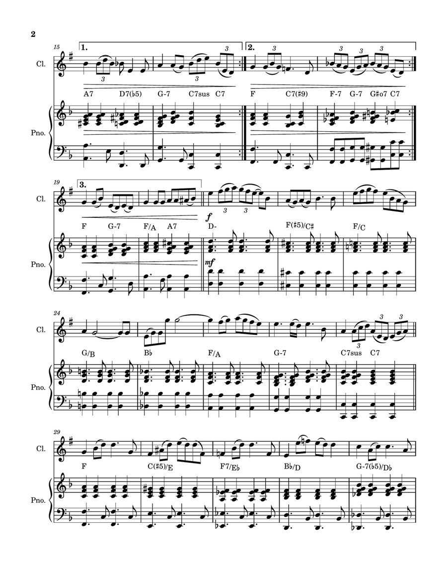 Baby Grand Clarinet Solo scores gallery preview page 2