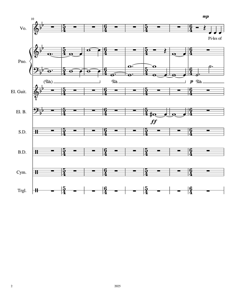 On Custom & Hidden Violence - Score Only Small Ensemble scores gallery preview page 2