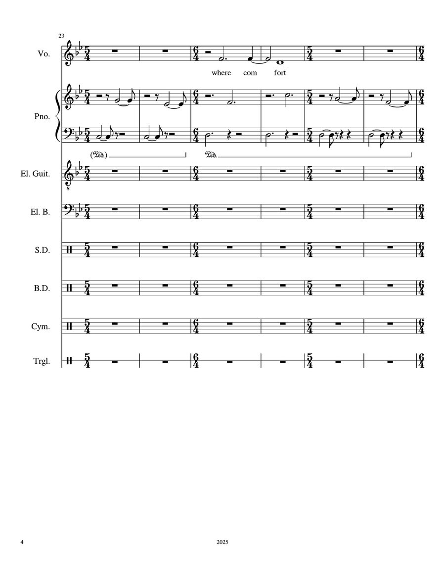 On Custom & Hidden Violence - Score Only Small Ensemble scores gallery preview page 4