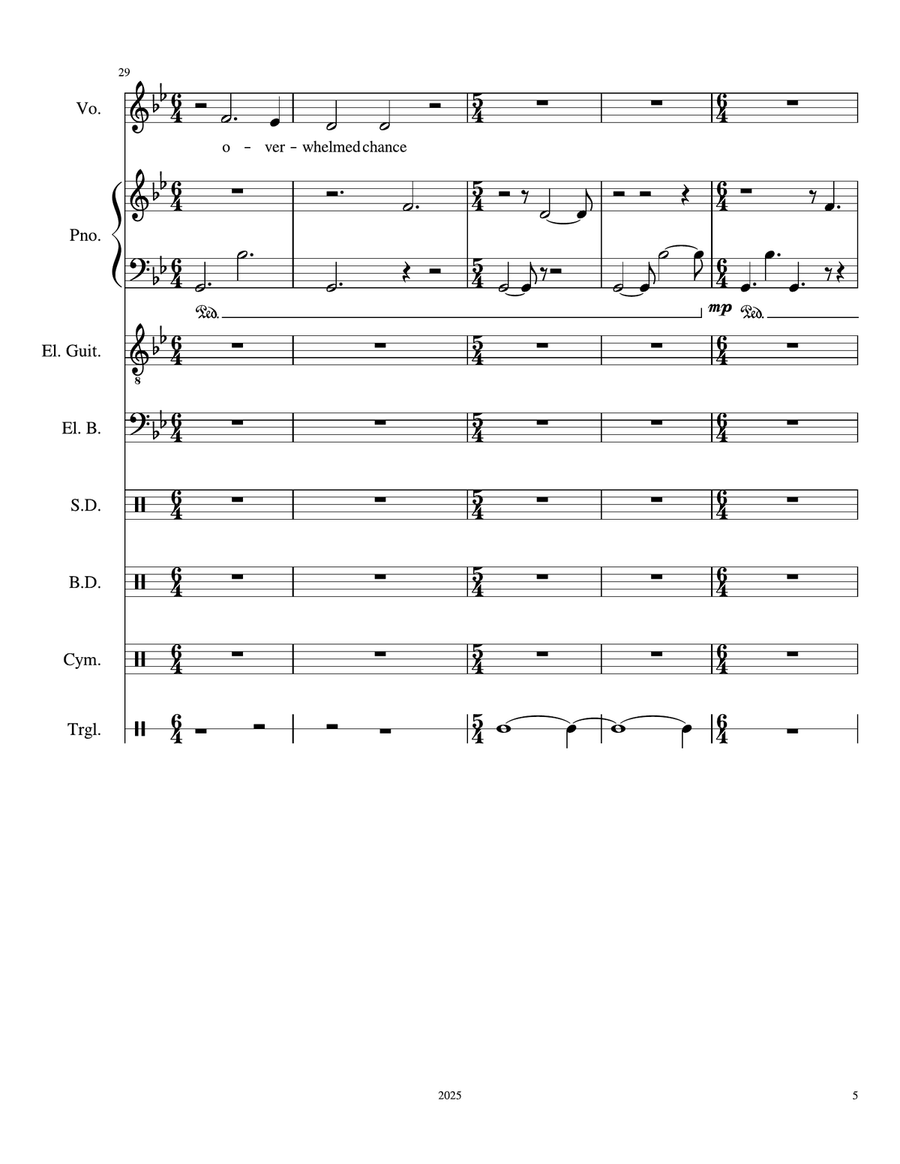On Custom & Hidden Violence - Score Only Small Ensemble scores gallery preview page 5