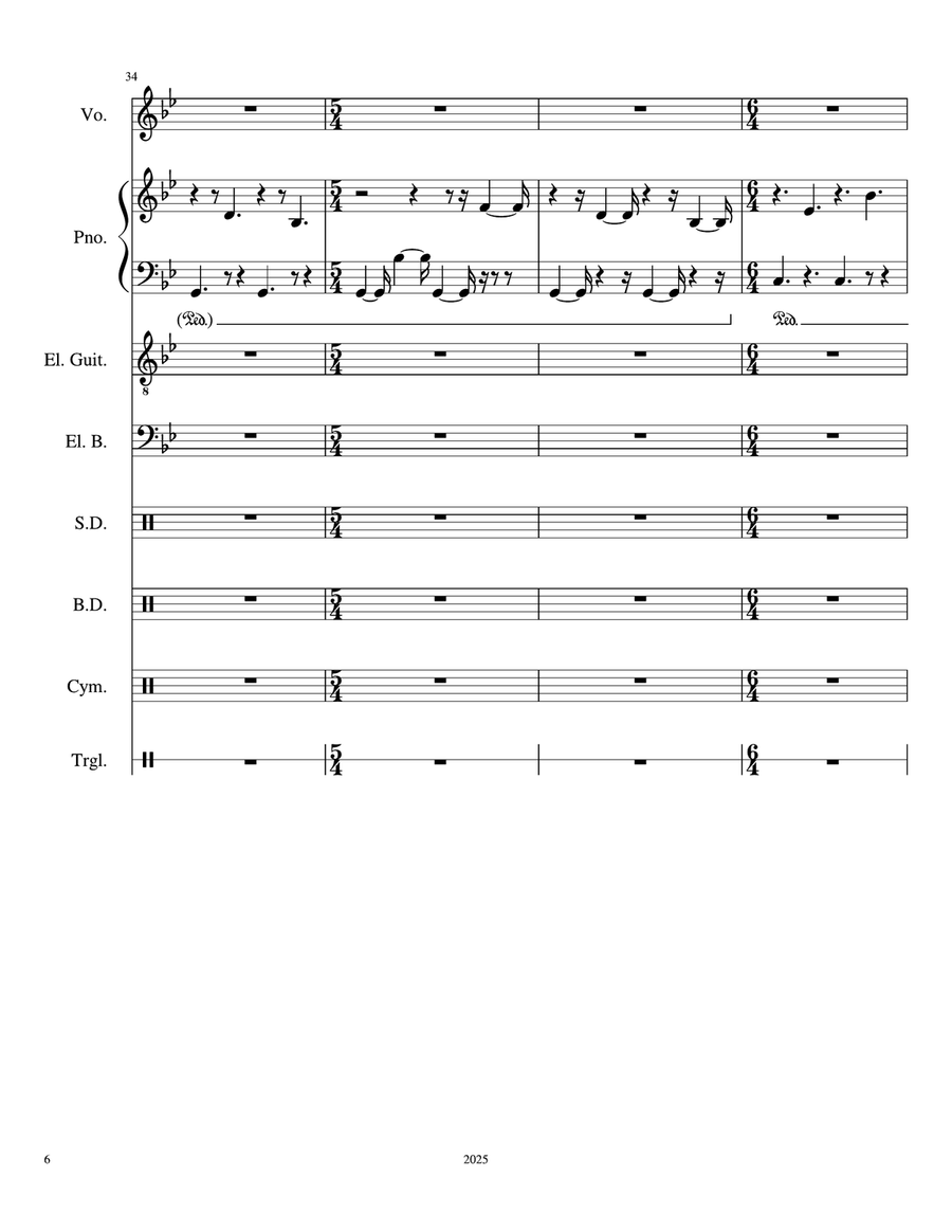 On Custom & Hidden Violence - Score Only Small Ensemble scores gallery preview page 6