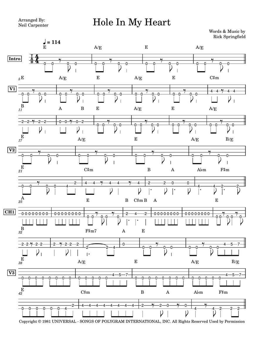 Hole In My Heart Hole In My Heart Acoustic Guitar scores gallery preview page 2
