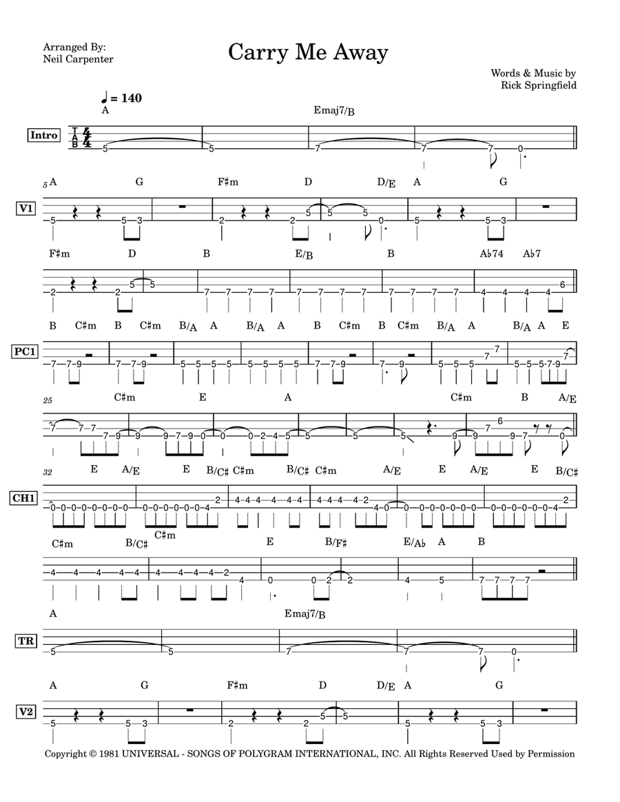 Carry Me Away Carry Me Away Acoustic Guitar scores gallery preview page 2