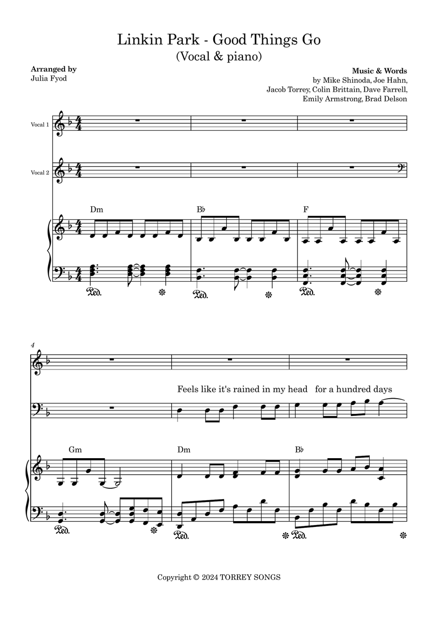 Good Things Go Good Things Go Piano, Vocal scores gallery preview page 1