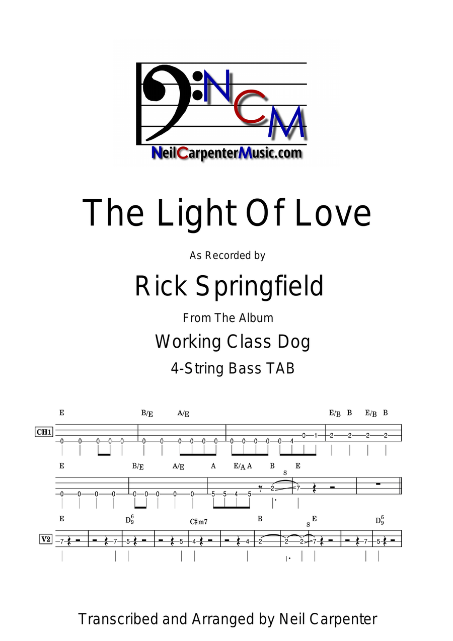 The Light Of Love The Light Of Love Acoustic Guitar scores gallery preview page 1