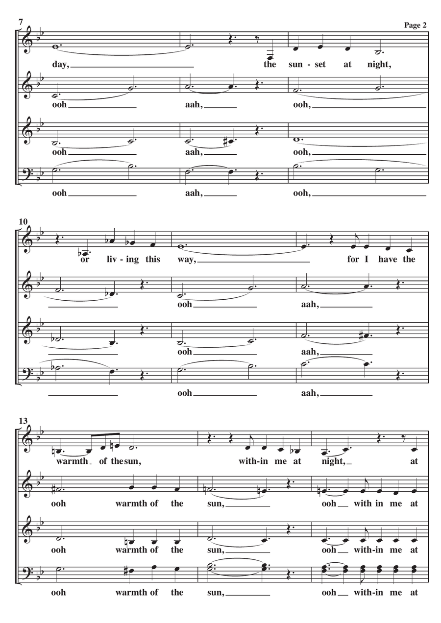 The Warmth Of The Sun The Warmth Of The Sun 3-Part scores gallery preview page 2