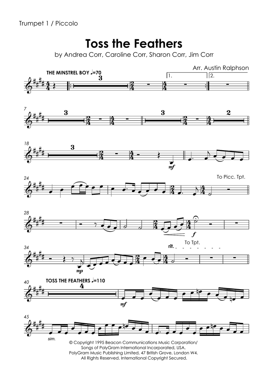Toss The Feathers Brass Ensemble scores gallery preview page 3