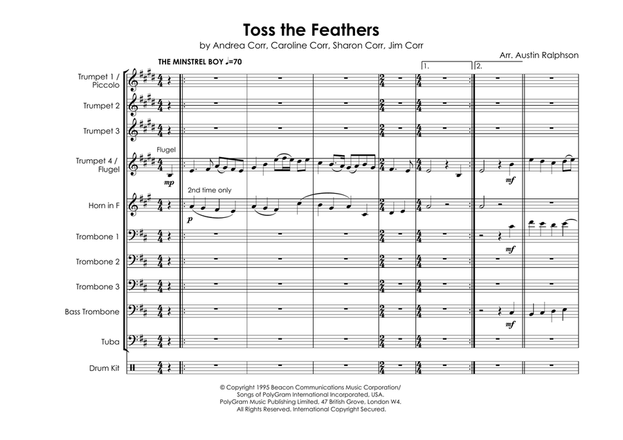 Toss The Feathers Brass Ensemble scores gallery preview page 5