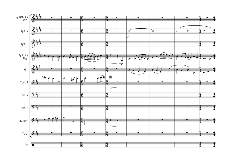 Toss The Feathers Brass Ensemble scores gallery preview page 6