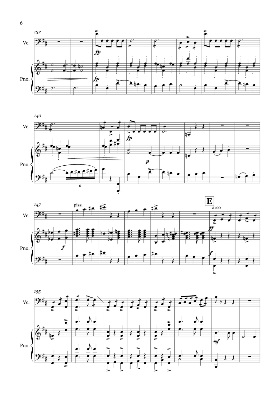 Variations for Cello & Piano Chamber Music scores gallery preview page 6