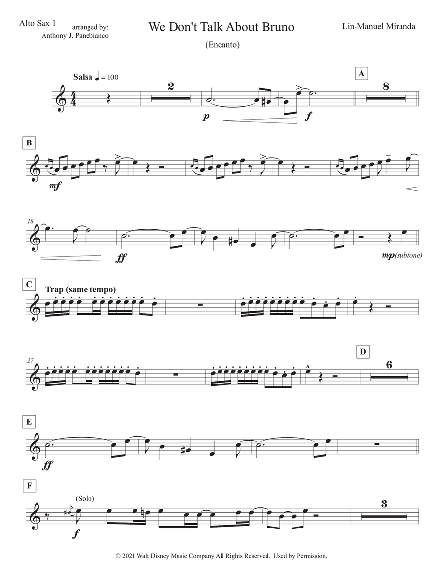We Don't Talk About Bruno Jazz Ensemble scores gallery preview page 3