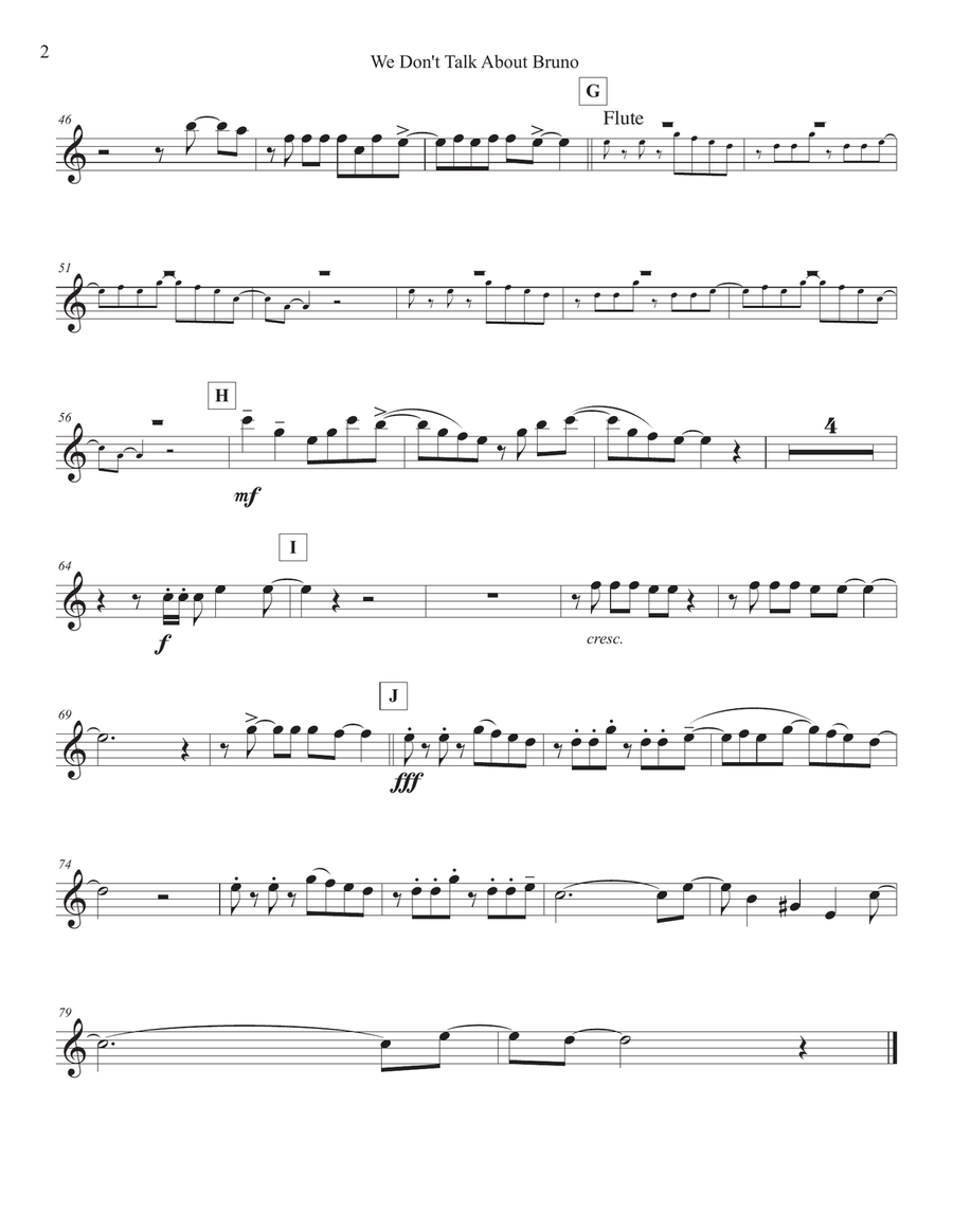 We Don't Talk About Bruno Jazz Ensemble scores gallery preview page 4